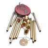 Metal Wind Chime Garden Decorative Vintage Style Outdoor Hanging Iron Tube Bells with Multiple Tubes and Circular Top Frame for Patio Porch Yard