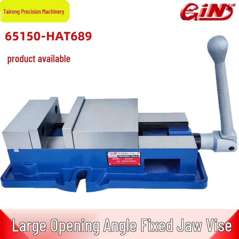 Jingzhan Fixed Jaw Precision Vise, Large Opening Angle, Milling Vise for Machine Table