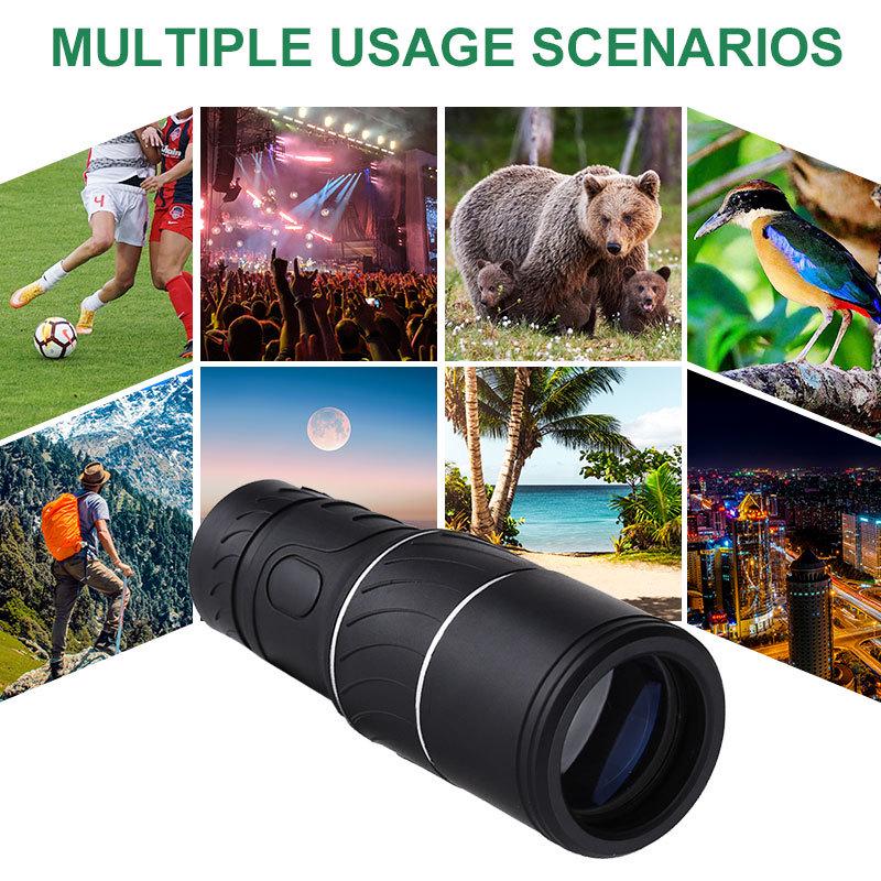 

16x52 Outdoor Monocular Telescope with HD Night Vision, 10x42 Binoculars, High Magnification. Children s Toy Small Monocular