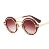 2026 Classic Fashion Hip Hop Sunglasses Custom logo Street Beat Metal Punk Steam Round Womens Sunglasses