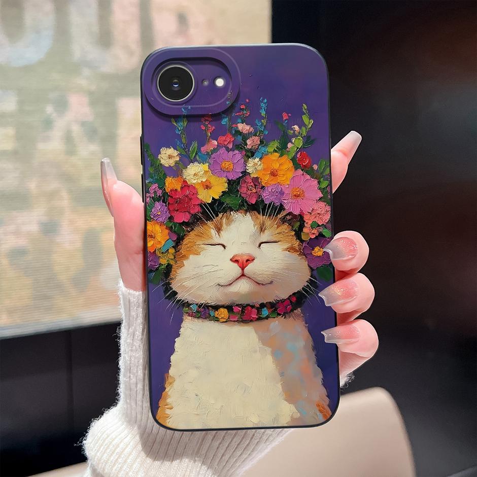For iPhone17 17E 17Air 17Pro 17ProMax Case Pink Rose Rainbow Trendy Antifouling Bumper For iPhone17E iPhone 17 Pro Max Air Capa