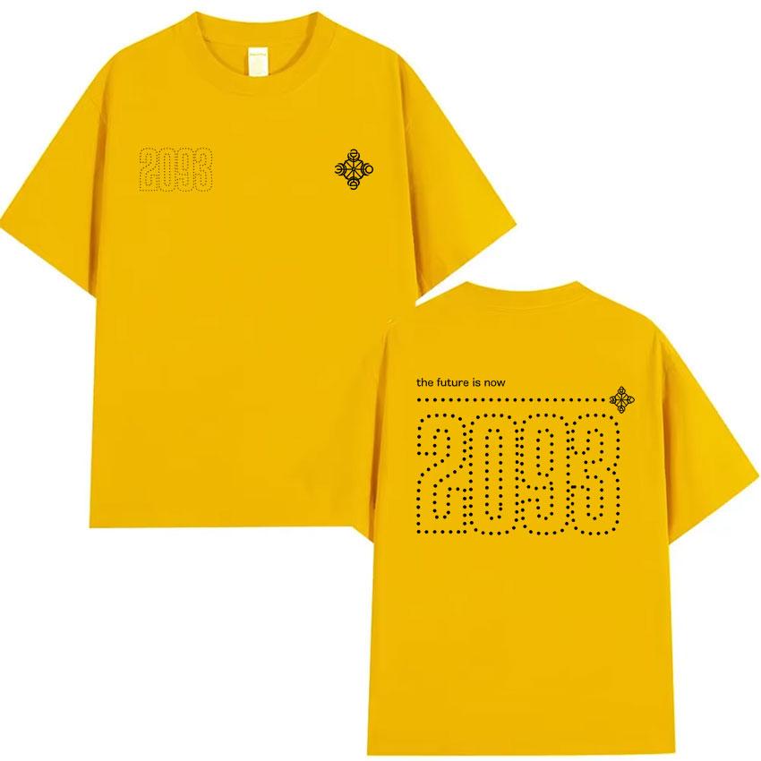 Rapper Yeat 2093 Grafisch Crewneck Print T-shirt Heren Hoge Kwaliteit Katoen Korte Mouwen Zomer Casual Oversized Comfortabel Y2K T-shirts