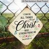 2D Flat, 1pc Vintage Christian Themed Aluminum Sign, English Bible Verse Wall Art, Rustic Aluminum Plaque, Suitable for Church, Study, Living Room