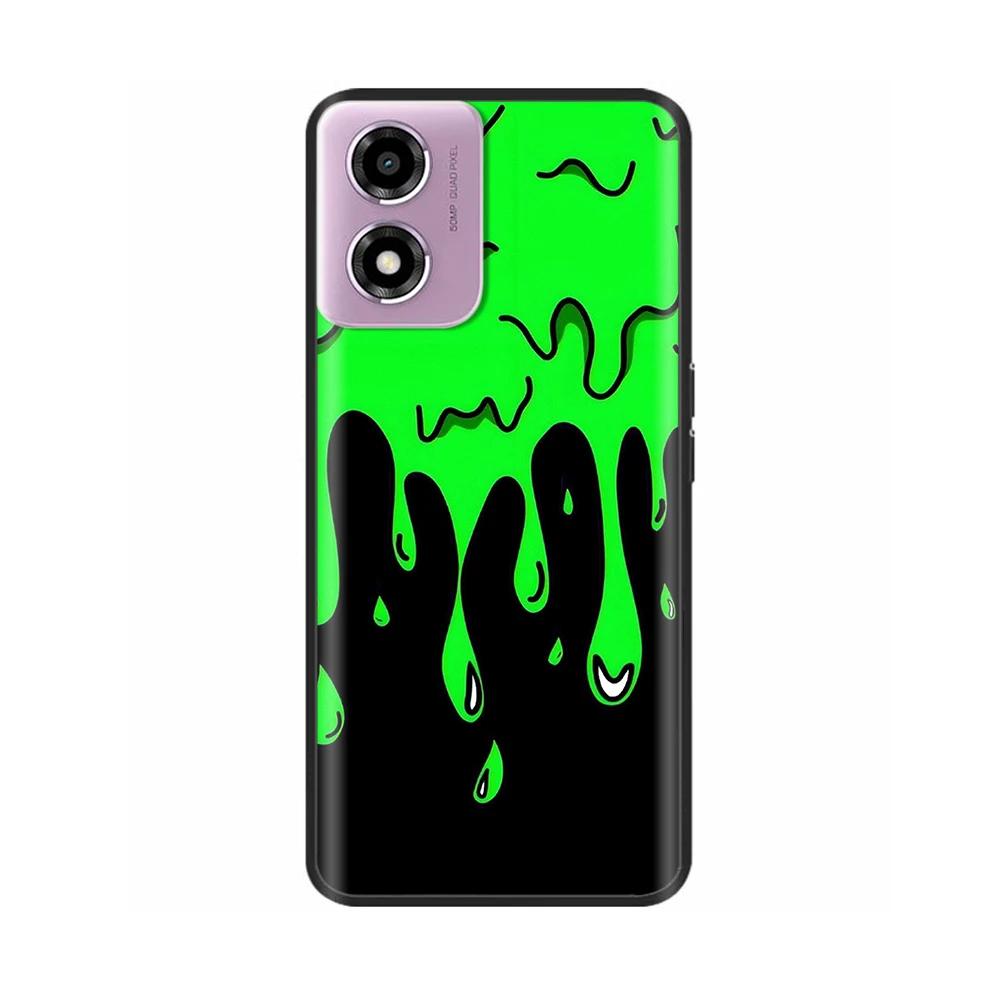 Phone Case For Motorola Moto E14 Case Soft TPU Painted Back Cover For Motorola E14 E 14 MotoE14 Full Protective Phone Shell Capa
