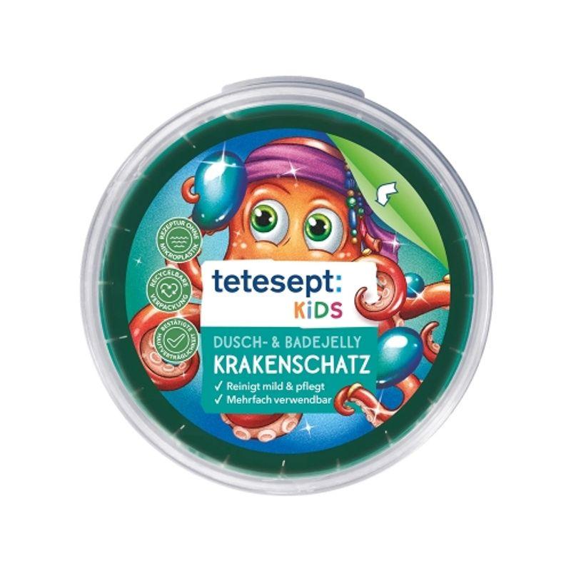 Tetesept Children's Octopus Treasure Shower & Bath Jelly Bath Bomb 100g