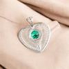 Chrome Diopside Gemstone 925 Sterling Silver Jewelry Pendant 1.4" For Women Gift CP-15-2