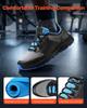 VEVOR Cross Training Shoes, M Width Sneakers UK Size 10, Wide Toe Box Shoes with Arch Support & Adjustable Lace-up, Training Shoes for Running