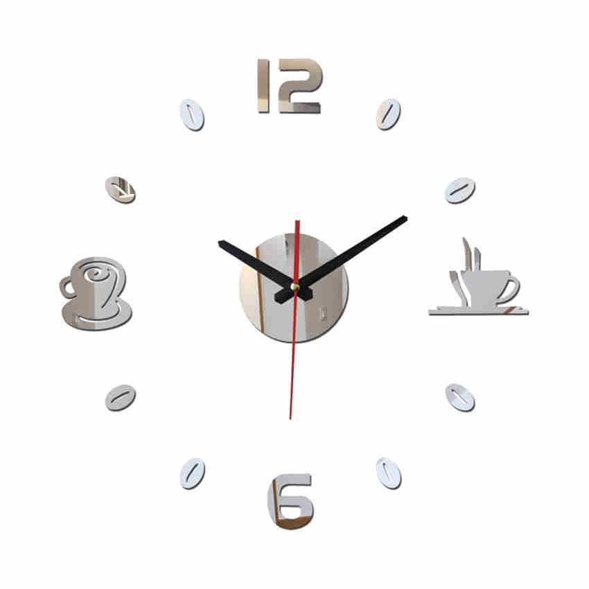 3D Wall Stickers Type Clock DIY Removable Art Decal Sticker Home Living Room Decoration