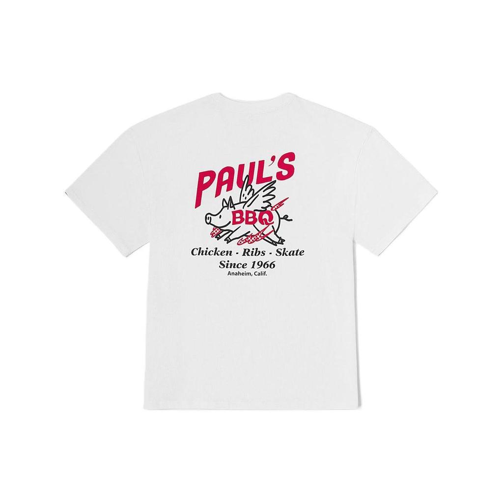Vans T Shirts Unisex White Crew Neck Moderate Straight Fit VN000939WHT