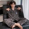 Boys Cotton Pajama Set Long Sleeve Cartoon Print Home Wear Kids 8 Years Comfortable Sleepwear