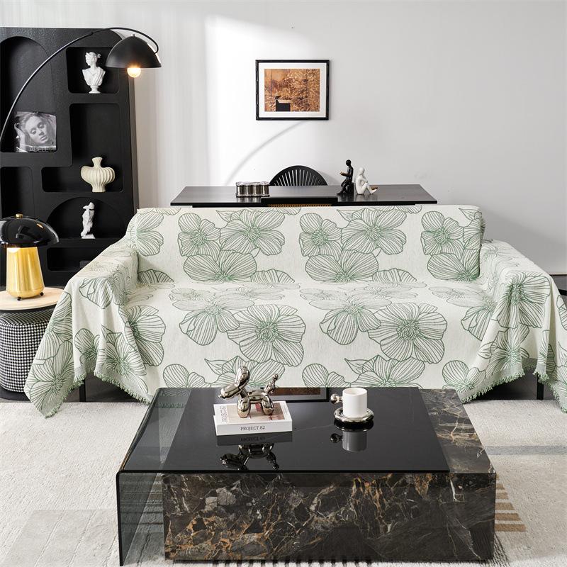 Chenier Premium Style Light Luxury Sofa Cover Towel Universal In All Seasons, Anti-cat Scratch Sofa Blanket Full Cover Cloth Towel One Piece