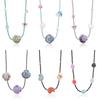 Crystal Shell Pendant Necklace Sea Beach Bohemia Beads Chain Choker Conch Shell Necklace  Summer