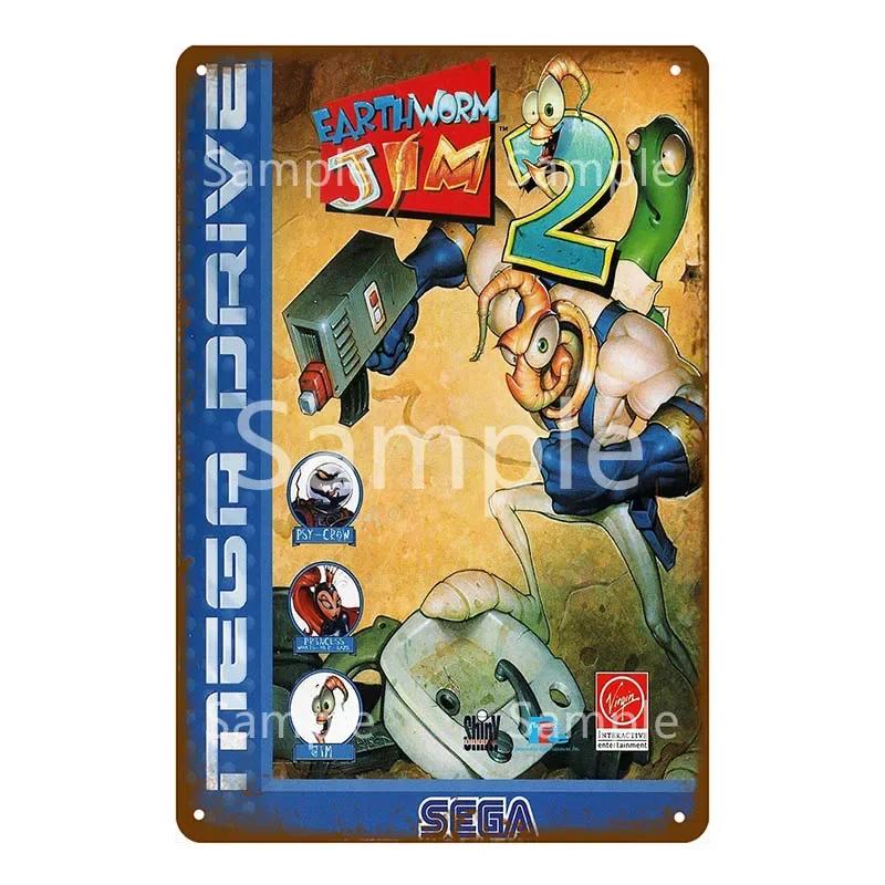 Anime Video Game Role Tin Sign Playroom Bedroom Wall Painting Plate Shabby Metal Signs Decor Vintage Art Decorative Wall Plaques