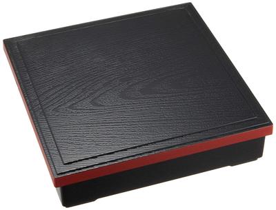 Masakado Bento Shokado DX Μαύρο x x Προϊόν 72860 Κουτί, 7.5 Χωρίσματα, Χείλος, Κόκκινο, Μέγεθος Περίπου. W22.5 D22.5 H6cm, Κωδικός