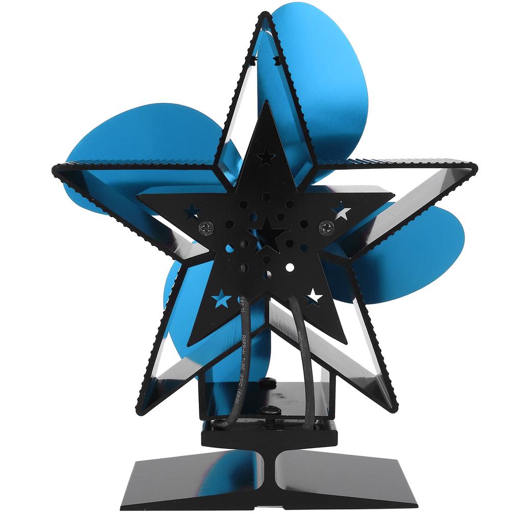 4 Blade Thermal Ht Powered Wood Stove Fan Fireplace Accessory for Ht Distribution