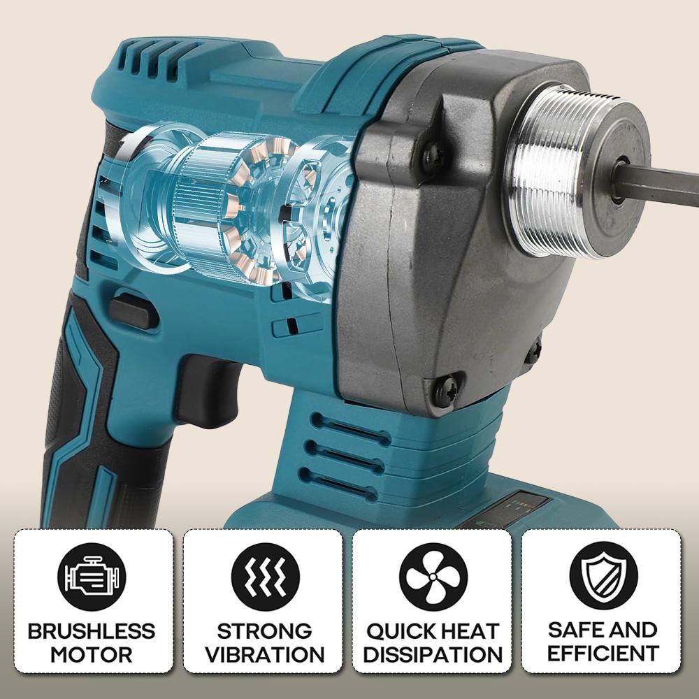 Cordless Electric Concrete Vibrator Compactor Brushless High Power Mixer Tool For Makita 20V Battery 2025 new