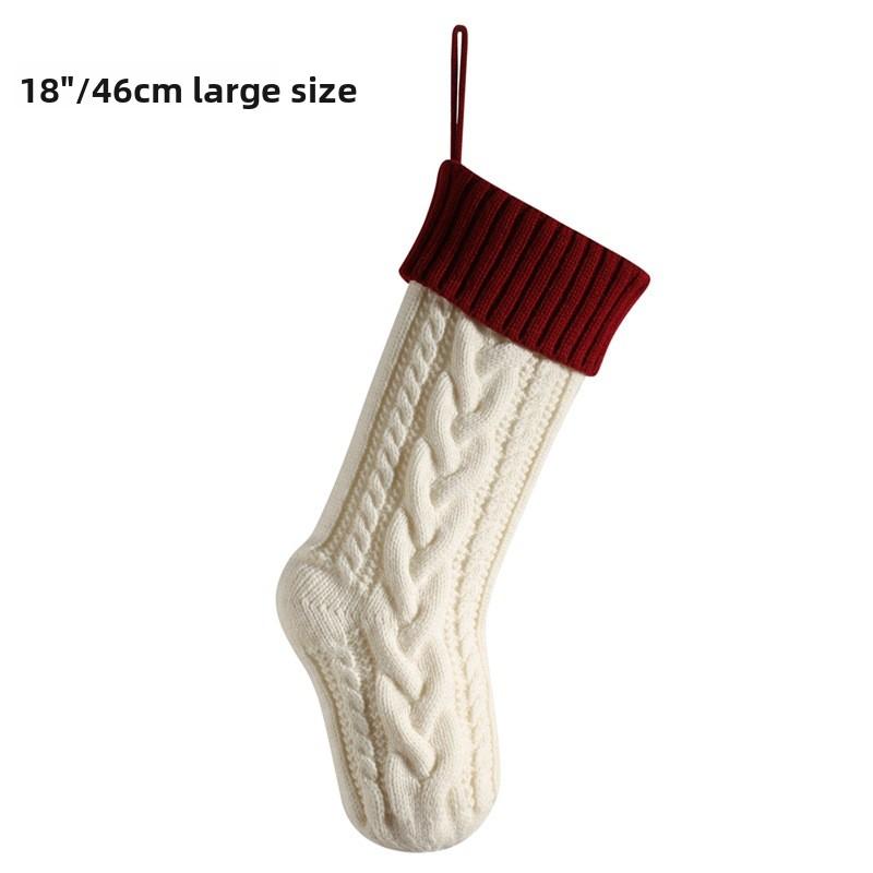 Christmas Stockings Christmas Supplies Christmas Arrangements Gift Bags Pendant Decoration Wrong Corner Twist Large