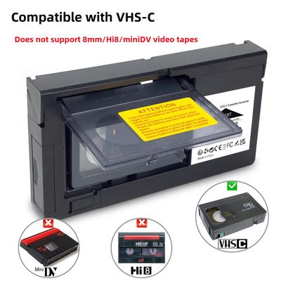 מתאם המרת קלטות VHS ל-VHSC (MiniDV/Hi8 לא נתמך)