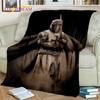 3D-Cartoon-Decke mit Kreuzrittern und Tempelrittern, schwarzer Ritter, weiche Überwurfdecke für Zuhause, Schlafzimmer, Bett, Sofa, Picknick, Reise, Decke für Kinder