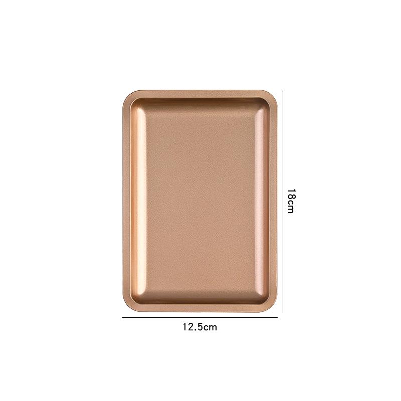 1Pc Square Stainless Steel Cosmetic Storage Tray Nail Art Equipment Plate Tools Dental&False Nails Nail Decorations Display Tray