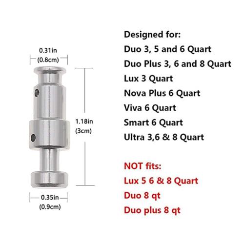 Náhradní plovákový ventil se silikonovým gumovým kolíkem pro indikaci tlaku a silikonovým víčkem pro elektrické tlakové hrnce