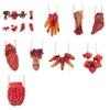 Hanging Human Body Decor 1/8Pcs Halloween Parts Decoration Simulation Broken Hands Party Favors Legs Eyeballs Brain Heart Prank Prop Haunted