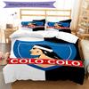 3 pièces Équipe de Football (34) Ensemble de housses de couette - Literie imprimée HD avec 1 housse et 2 taies d'oreiller - Parfait pour la décoration de la maison et des dortoirs