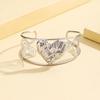 European High-End Irregular Heart-Shaped Stainless Steel Bracelet for Women