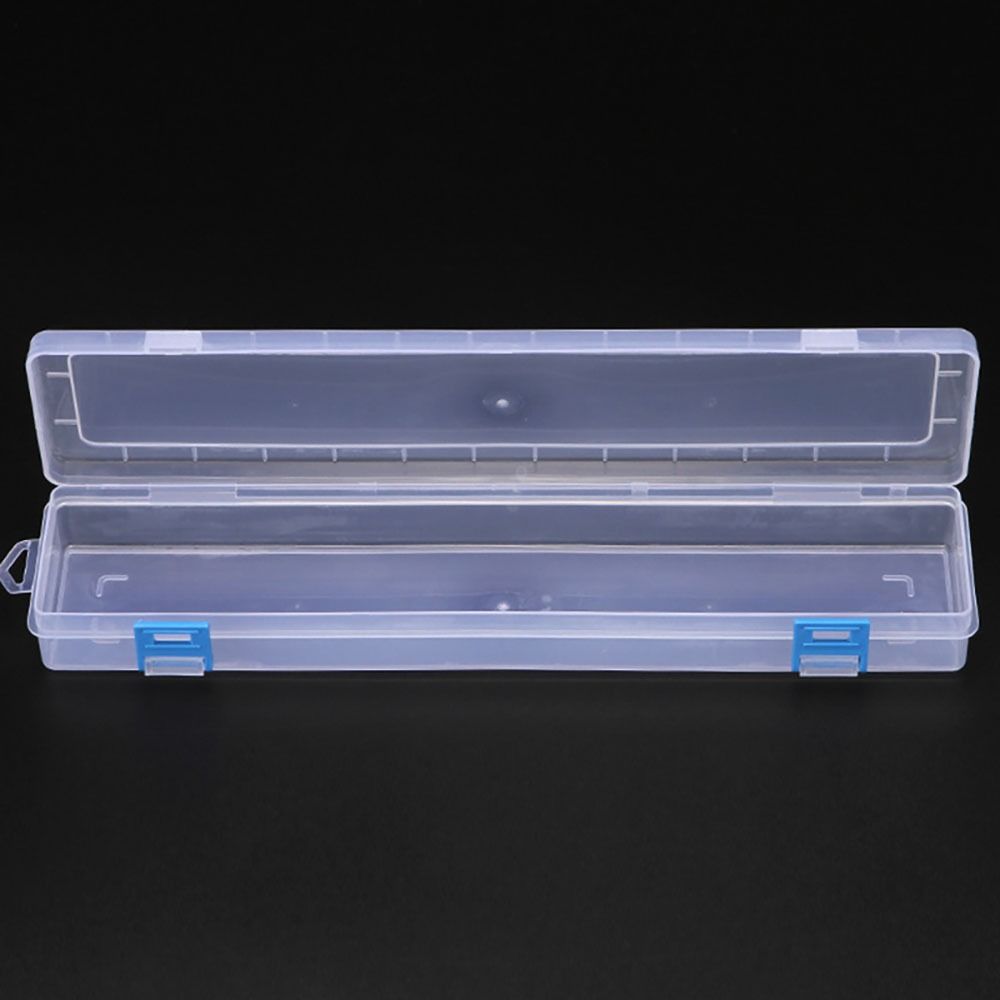 1Pcs Transparent Clear Pencil Storage Box  For Brushes Painting Pencils Watercolour Pens