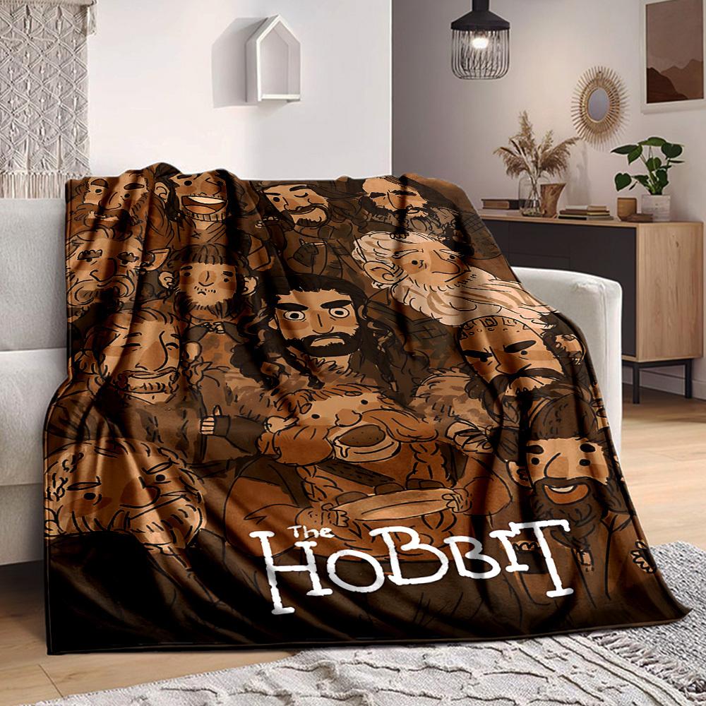 1ks Hobití deka Lehká flanelová přehoz na pohovku, postel, cestování, kempování, obývací pokoj, kancelář, gauč, křeslo a postel