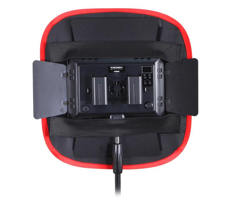 LED Softbox with Red/Black Honeycomb Edge for Portrait Photography