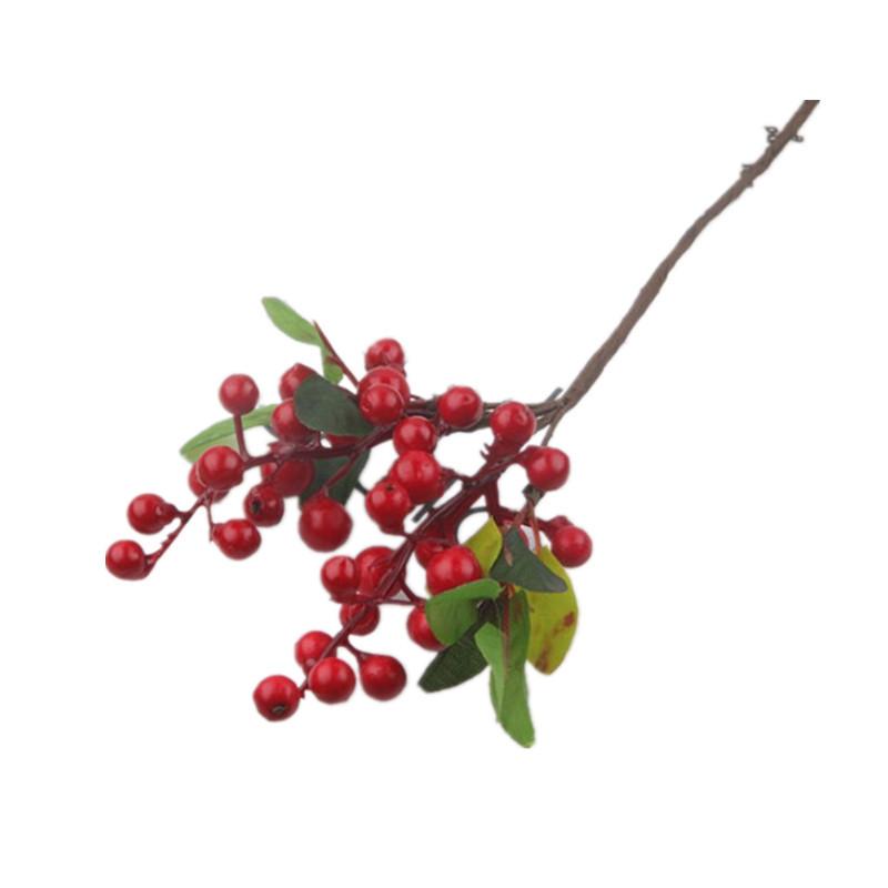 3Pcs Mini Artificial Berry Flower Christmas Fruit Fake Berry Simulation Foam Flower Decoration Wedding Family Table Arrangement