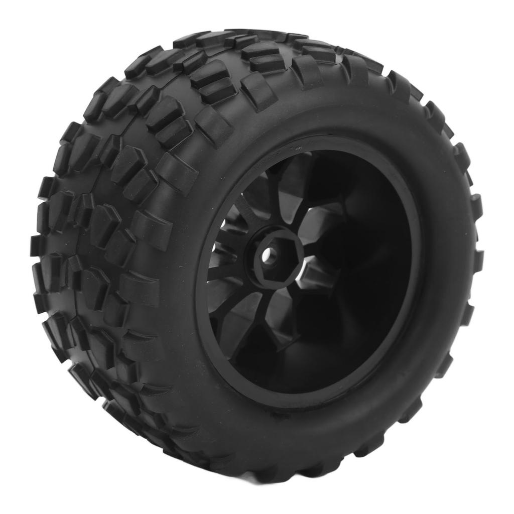 4 PCS RC Tires and Wheels RC Car Tires Replacement Rubber Tires Preglued for 1/10 RC Truck