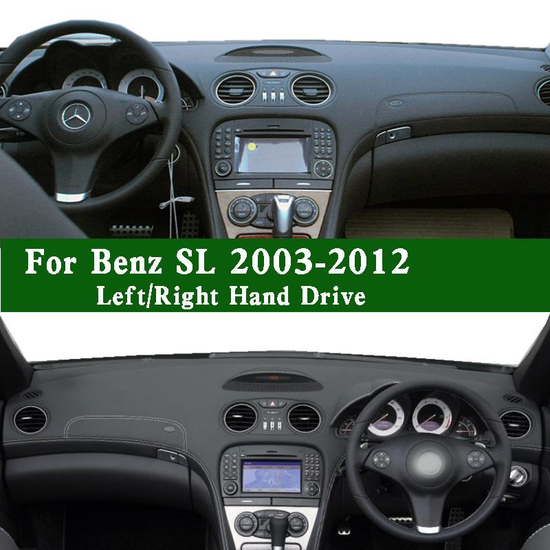 For Mercedes-Benz SL 500 550 600 350 R230 2003-12 Dashmat Dashboard Cover trument Panel Pad Dash Mat Anti-Dirt Proof Ornament