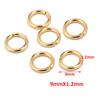 200pcs 18K Gold Stainless Steel Lobster Clasps and 3.5mm 4mm 5mm 6mm 7mm 8mm 9mm 10mm Open Jump Rings Jewelry Making Findings
