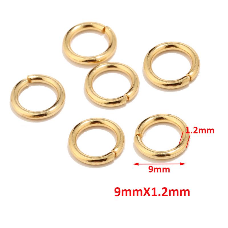 200pcs 18K Gold Stainless Steel Lobster Clasps and 3.5mm 4mm 5mm 6mm 7mm 8mm 9mm 10mm Open Jump Rings Jewelry Making Findings