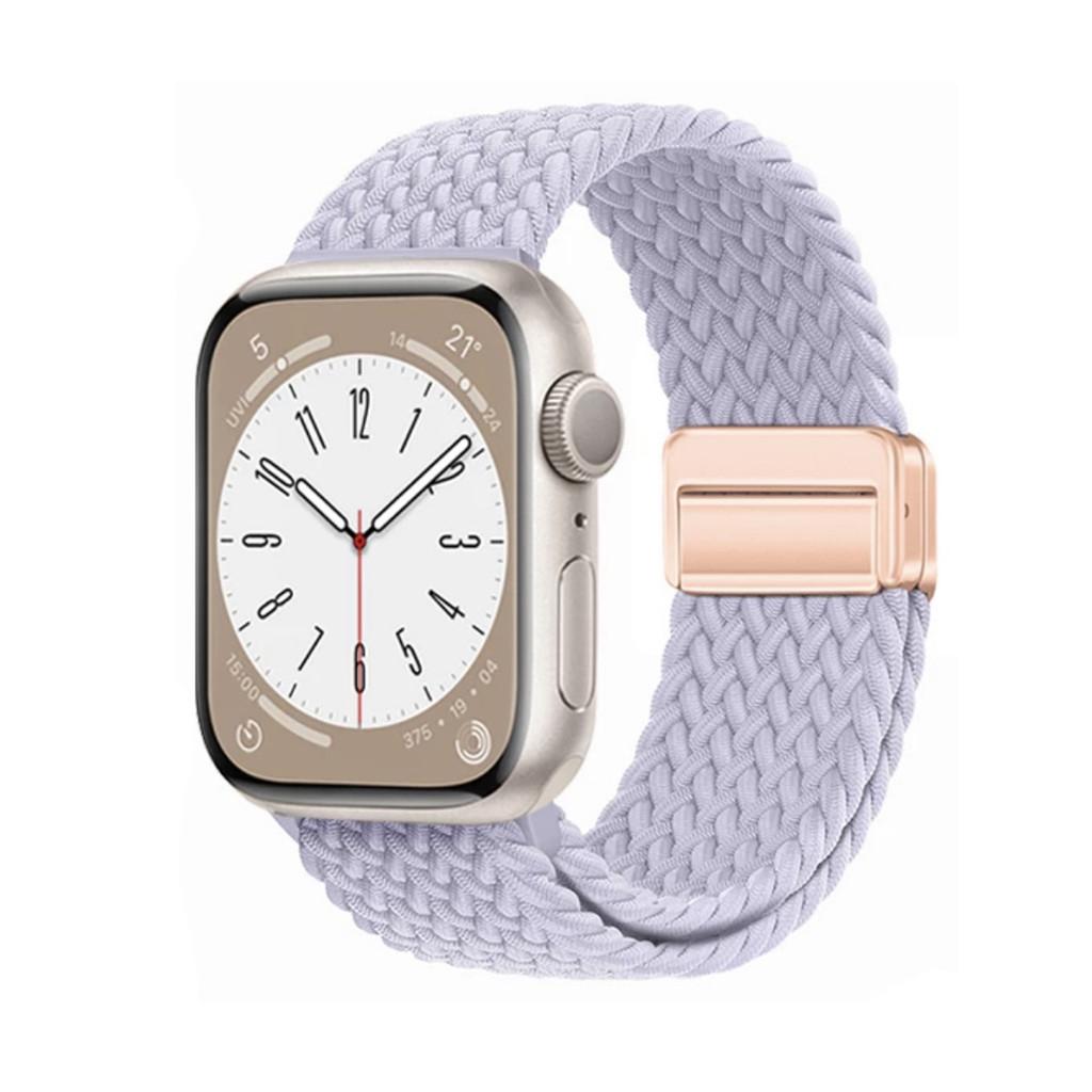 Nylon Braided Band Strap Compatible For Apple Watch S10 46mm 44mm 40mm 45mm 49mm 41mm 38mm iWatch Series Se 10 7 3 5 6 8 9 Ultra