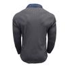 Autumn New Men's Long-sleeved Waffle Polo Shirt Fashion Men's Lapel T-shirt Tops