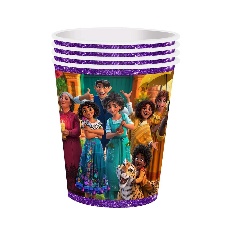 Vibrant Encanto Birthday Party Decorations Set With Backdrop Banner And Cupcake Toppers