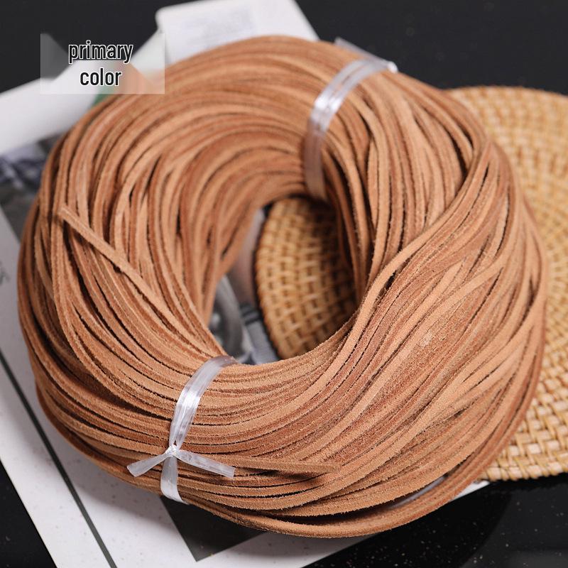 3.0mm Colorful Dyed Yak Leather Cord for DIY Bracelets & Necklaces 3 Meters