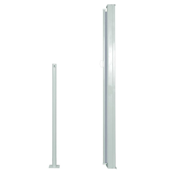 VidaXL Auvent Latéral Rétractable 140x300 cm Gris Brise-vue Store Abri Balcon 45357