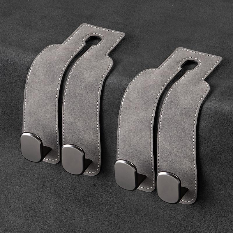 1/2Pcs Car Seat Hooks for Headrest|Double Headrest Purse Hook for Car|Multifunctional Car Seat Back Storage Hook with Metal Hook