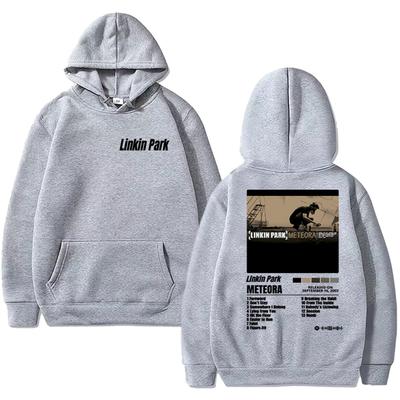 2025 Nuevo en Linkin Park Meteora póster Sudadera Hombres mujeres vintage hip hop streetwear Unisex Casual Forro polar Mangas largas jerséis