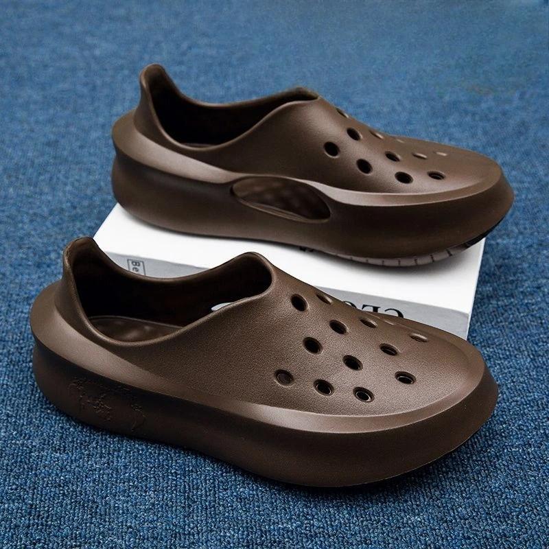 

Fashion With Platform Man Sandals Beach Height Luxury H Adult Clearance Sale 2025 Summer Non-slip Color Outdoor Eva Trend Shoes for Men 39