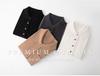 2025 Autumn Women's Fine Knit Wool Polo Collar Sweater, Half-Buttoned, Slimming Fit