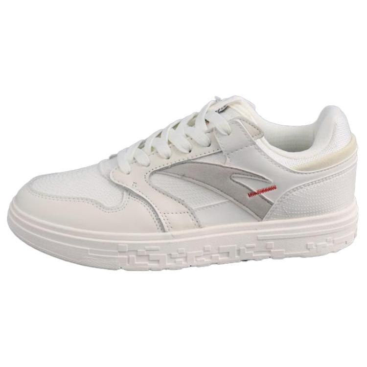 

New Anta Slip Resistant Cushioning Low Top Skateboard Shoes Men s White 112238066-1 40.5