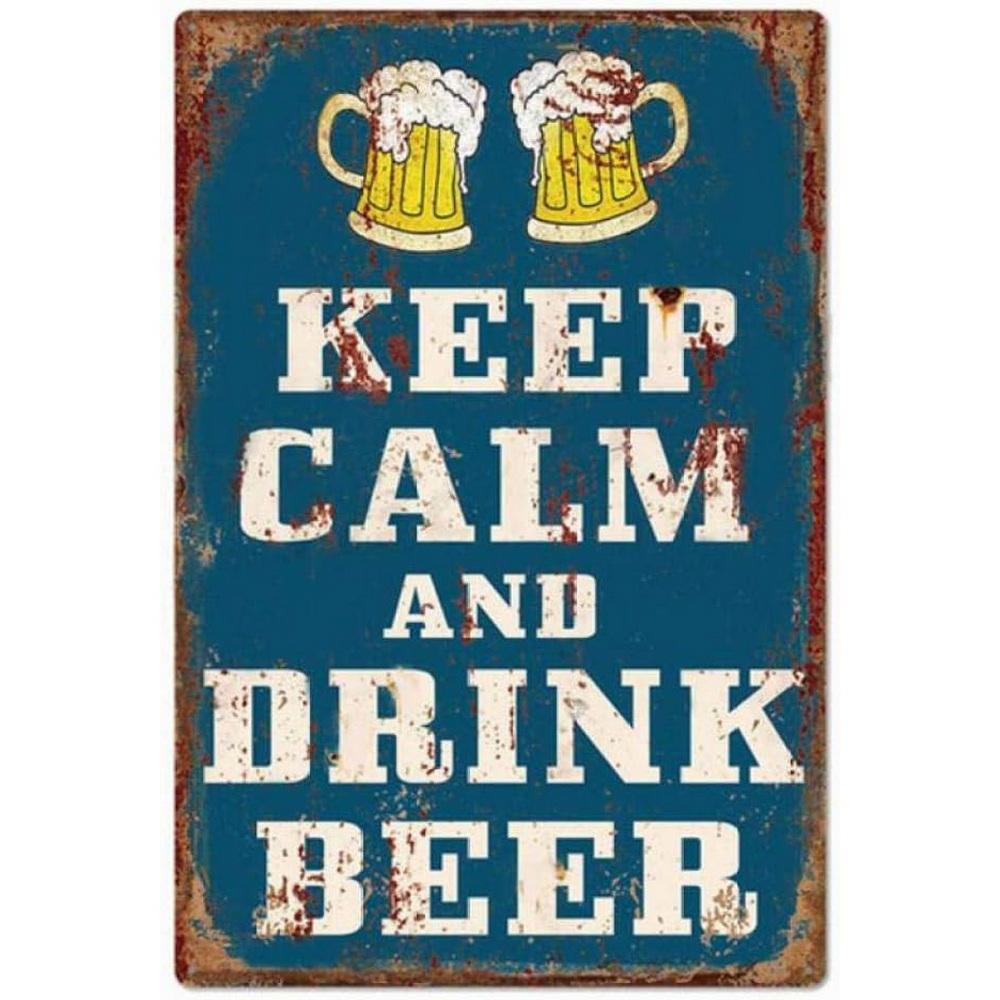 Plaque Metal Tin Signs All You Need is Beer Wall Decoration Vintage Posters Iron Painting for Man Cave Home Cafe Garden Club