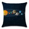 Eight Planets of the Solar System Kids Gift Printed Cushion Cover Chair Seat Sofa Decoration Home Decor Pillowcase