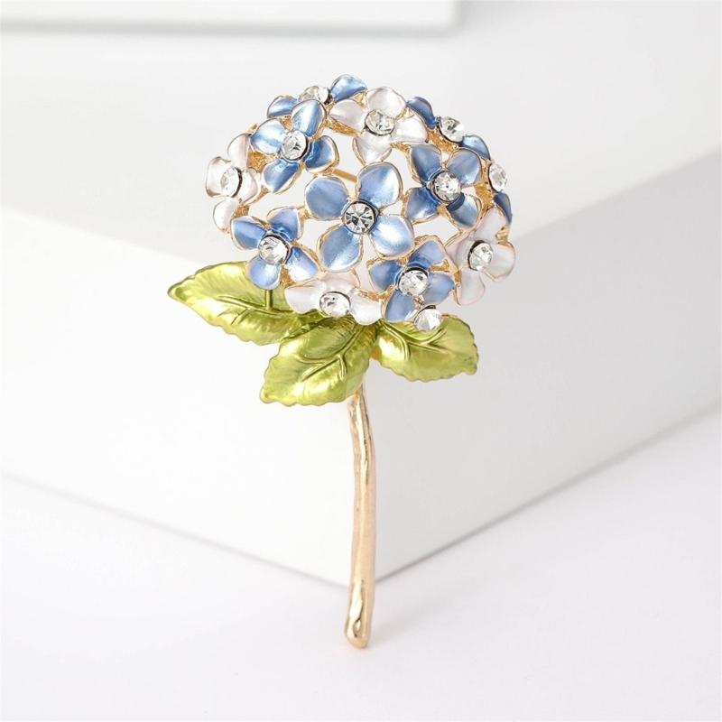Beautifully Crafted Hydrangea Brooch Wedding Outfit Accessory To Elevate Your Look At Business and Social Event