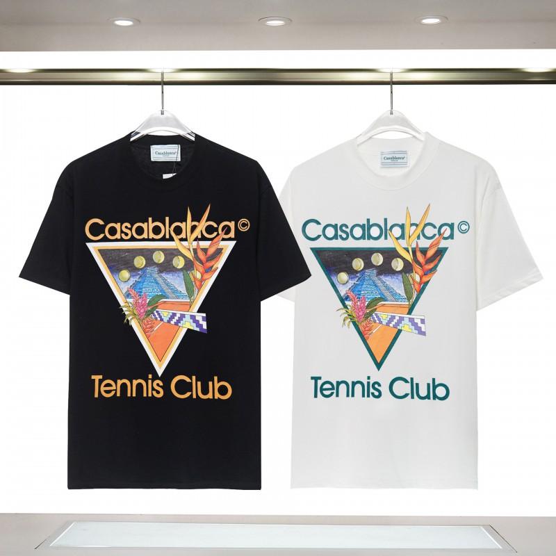 Casablanca CASA Print T-Shirt Teen Boys Loose Fit Short Sleeve Top